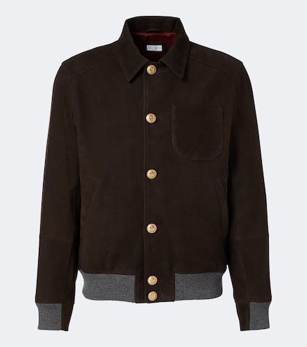 Chaqueta de piel con cachemir - Brunello Cucinelli - Modalova