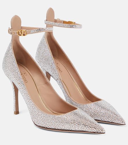 Tan-Go embellished leather pumps - Valentino Garavani - Modalova