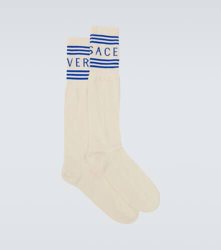 Versace Logo cotton-blend socks - Versace - Modalova