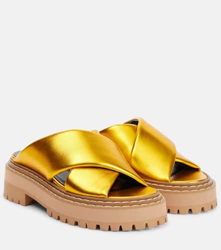 Metallic leather sandals - Proenza Schouler - Modalova