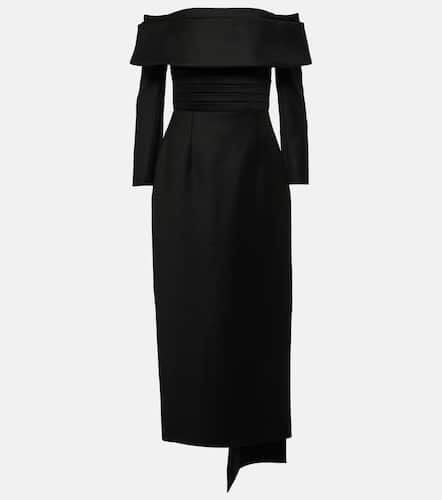 Derika off-shoulder wool midi dress - Emilia Wickstead - Modalova