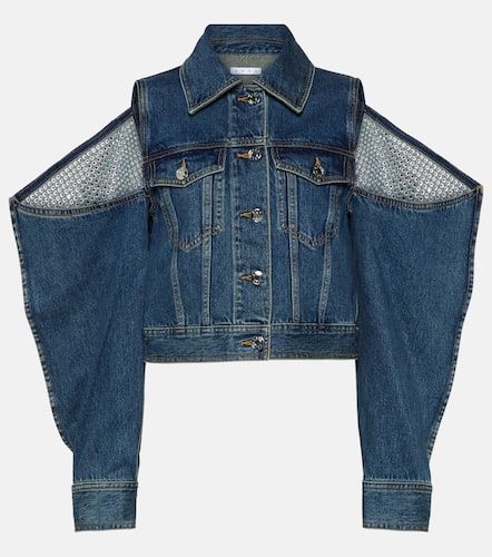 Chaqueta en denim adornado con aberturas - Area - Modalova