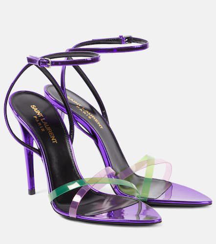 Fever 110 PVC and patent leather sandals - Saint Laurent - Modalova