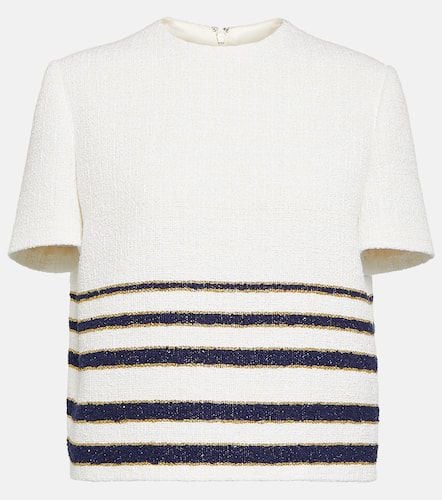 Valentino Striped cotton-blend top - Valentino - Modalova