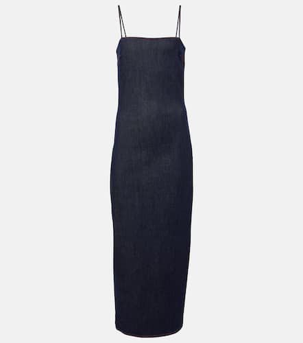 AlaÃ¯a Denim midi dress - Alaia - Modalova