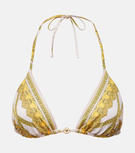 Versace Top de bikini estampado - Versace - Modalova
