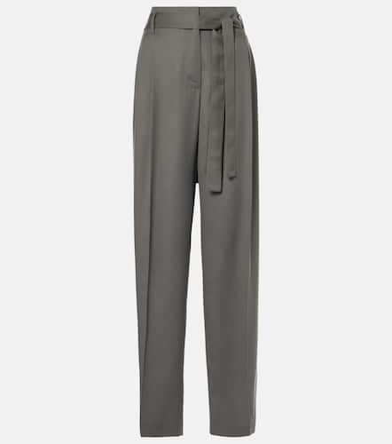 Lonan high-rise silk straight pants - The Row - Modalova