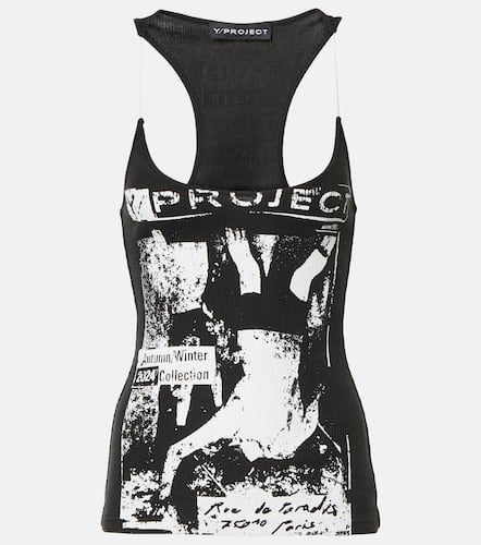 Printed cotton jersey tank top - Y/Project - Modalova