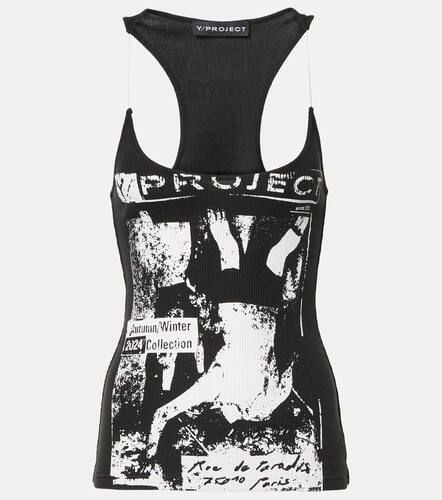 Printed cotton jersey tank top - Y/Project - Modalova