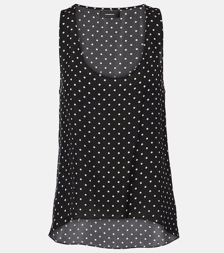 Polka-dot silk tank top - Wardrobe.NYC - Modalova