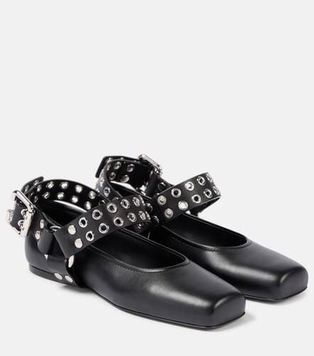 Alaïa Zapatos planos Mary Jane de piel con tachuelas - Alaia - Modalova