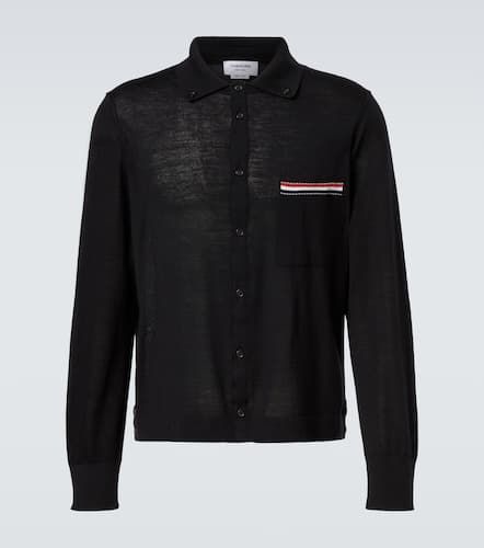 RWB Stripe virgin wool cardigan - Thom Browne - Modalova