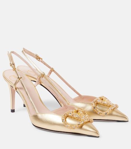 Pumps VLogo Signature in pelle metallizzata - Valentino Garavani - Modalova