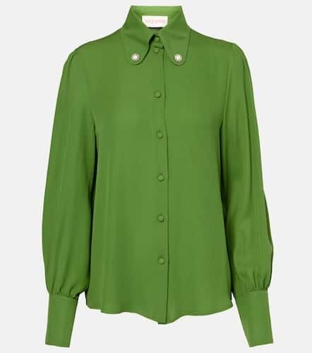 Embellished silk georgette blouse - Valentino - Modalova