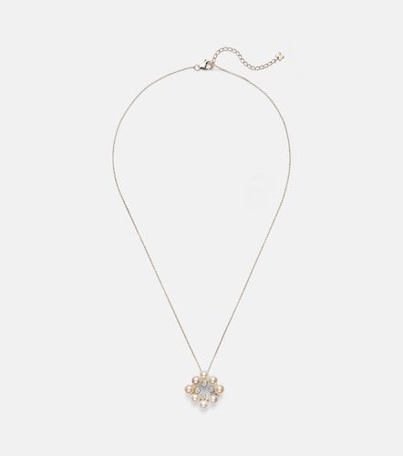 Collana in 14kt con perle e diamanti - Mateo - Modalova
