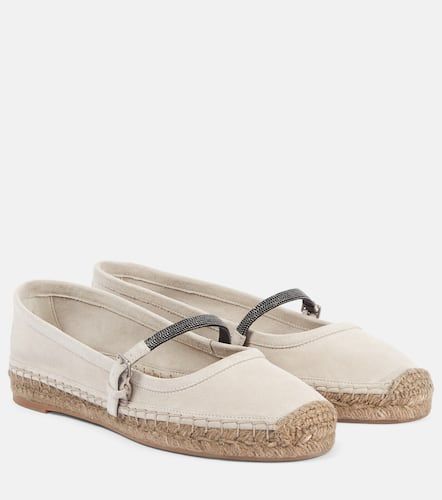 Monili suede espadrilles - Brunello Cucinelli - Modalova