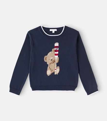 Pullover in cotone con intarsio - Patachou - Modalova