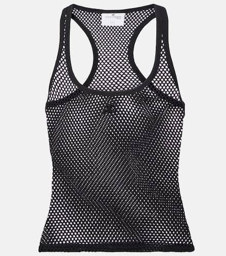 Courrèges Tank top Scuba in mesh di cotone - Courreges - Modalova