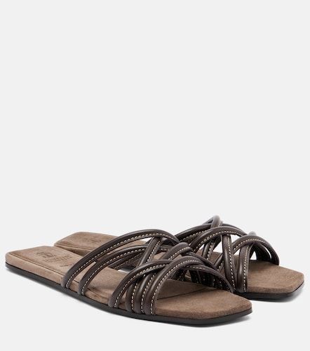Brunello Cucinelli Leather slides - Brunello Cucinelli - Modalova