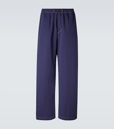 Pantaloni Sonny a gamba larga in cotone e lino - Studio Nicholson - Modalova