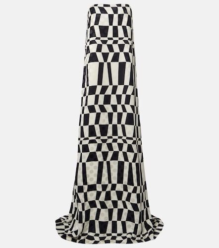 Printed bustier gown - Dries Van Noten - Modalova