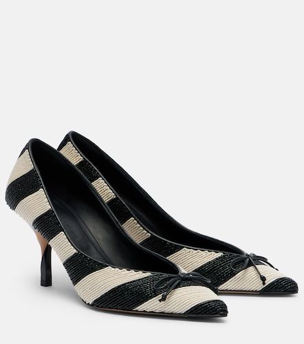 Tourni striped raffia-effect pumps - Jacquemus - Modalova