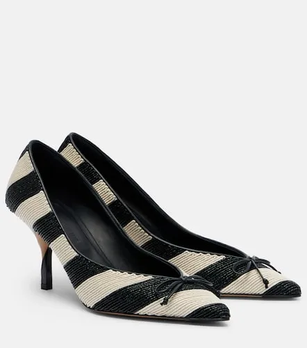 Tourni striped raffia-effect pumps - Jacquemus - Modalova