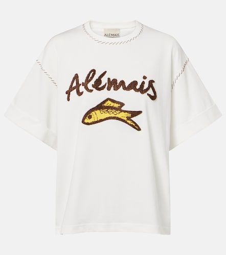 Alémais Camiseta Scuba de algodón bordada - Alemais - Modalova