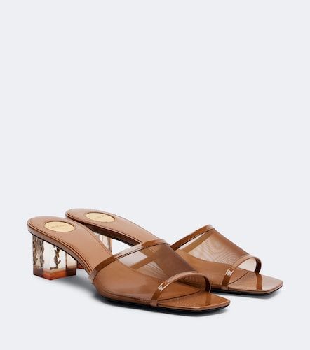 Mules Sip in mesh con vernice - Saint Laurent - Modalova