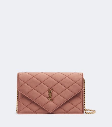 Paris Mini satin wallet on chain - Saint Laurent - Modalova