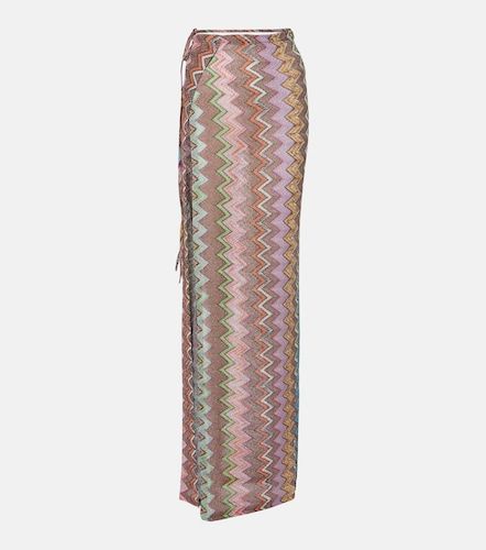 Gonna lunga con lamé a zig zag - Missoni - Modalova