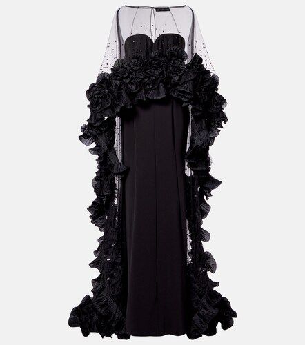 Jenny Packham Ruffled caped gown - Jenny Packham - Modalova
