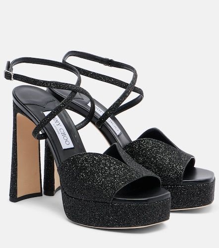 Karli 125 glitter platform sandals - Jimmy Choo - Modalova