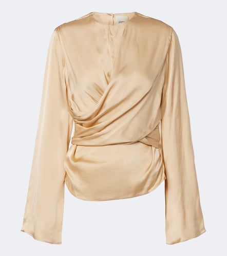 Neame draped satin top - Isabel Marant - Modalova