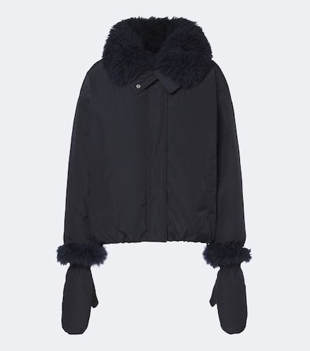 Chaqueta de plumas con borrego - Yves Salomon - Modalova
