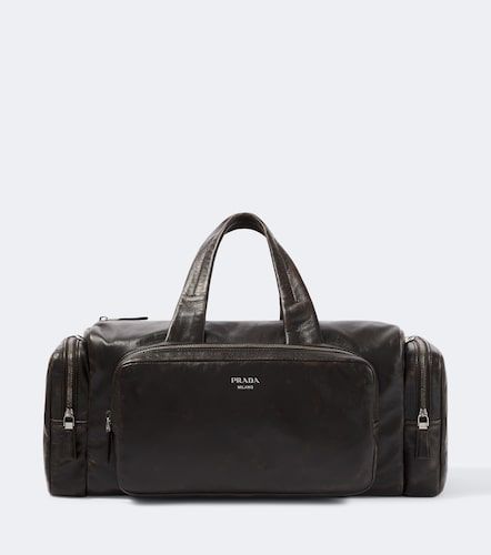 Prada Distressed leather duffel bag - Prada - Modalova