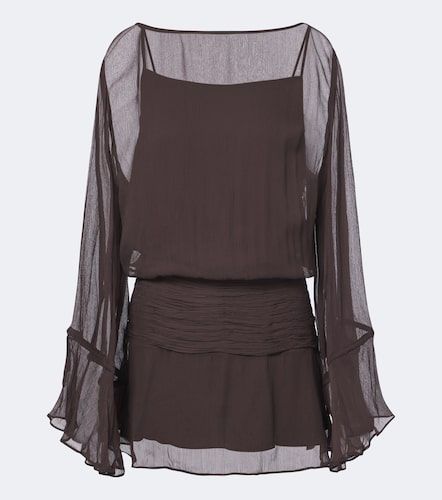 Beatrix ruched chiffon minidress - Staud - Modalova