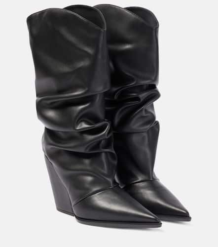 Faux leather knee-high boots - Alexandre Vauthier - Modalova
