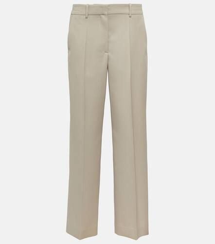 High-rise straight wool pants - The Row - Modalova