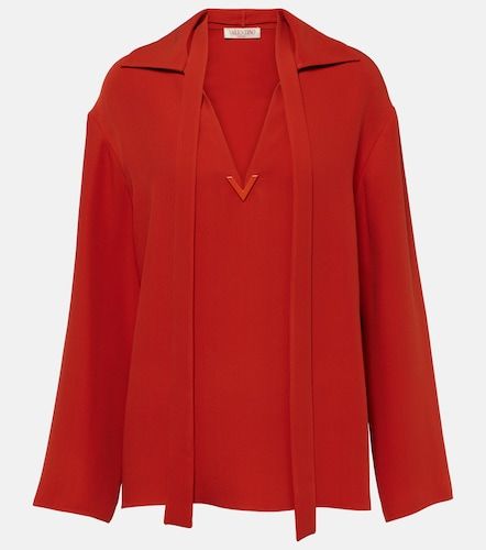 Blusa de seda con lazada - Valentino Garavani - Modalova