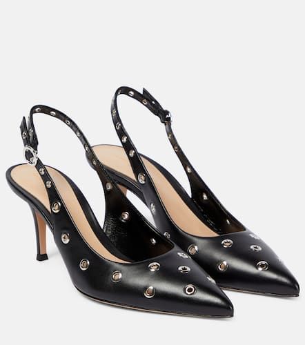 Lydia studded leather slingback pumps - Gianvito Rossi - Modalova