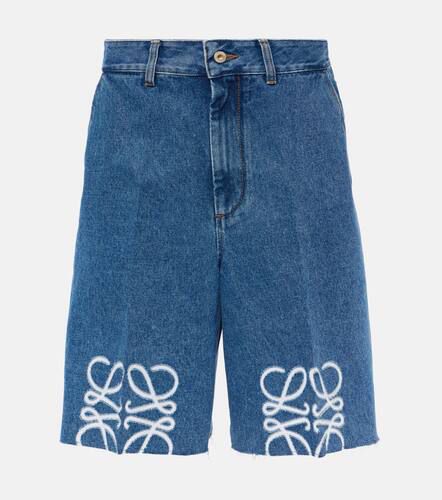 Loewe Anagram denim Bermuda shorts - Loewe - Modalova