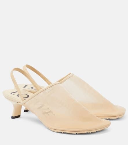 Loewe Petal 45 mesh slingback pumps - Loewe - Modalova