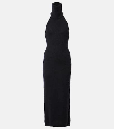 Halterneck mohair-blend maxi dress - Magda Butrym - Modalova