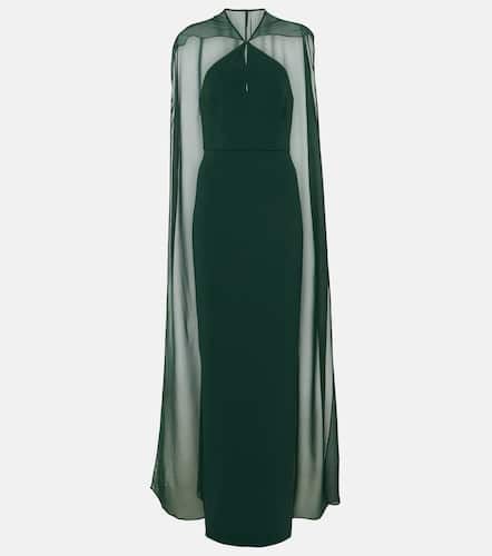 Caped satin crÃªpe gown - Roland Mouret - Modalova