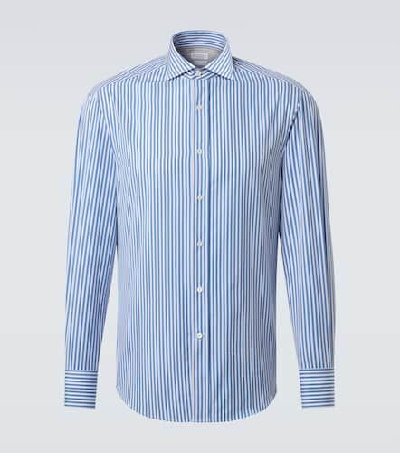 Cotton striped shirt - Brunello Cucinelli - Modalova