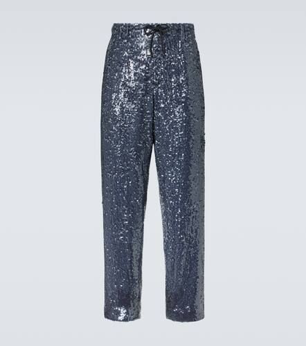 Sequined straight pants - Dries Van Noten - Modalova