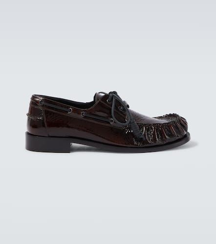 Patent leather boat shoes - Dries Van Noten - Modalova