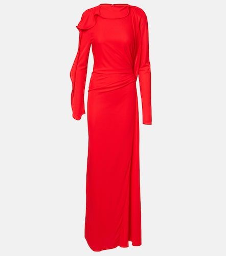 Vestido largo drapeado - Victoria Beckham - Modalova