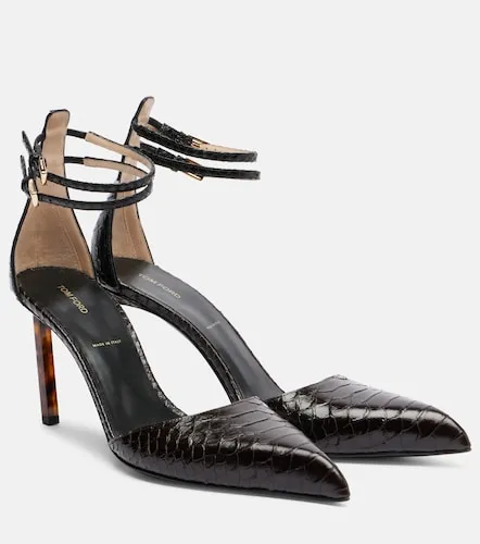 Snake-effect leather pumps - Tom Ford - Modalova